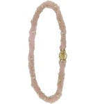 Κολιέ 18Κ Χρυσό 2.5-3mm Pink Quartz 9 STR και Διαμάντι-M116344
