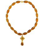 Κολιέ με Citrine και χρυσό μενταγιόν 14K - 117722 Κολιέ με Citrine και χρυσό μενταγιόν 14K - 117722
