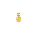 Χρυσό μενταγιόν με Lemon Quartz και διαμάντια - 318447LQ