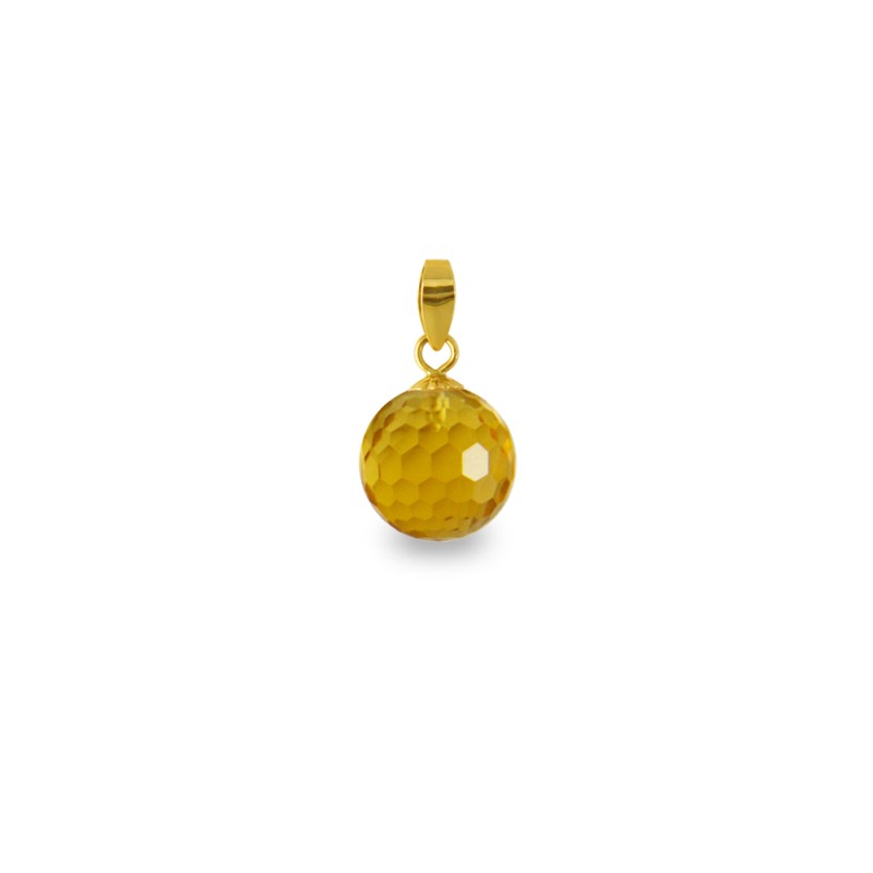 Χρυσό μενταγιόν με Citrine - 318456C