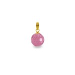 Χρυσό μενταγιόν με Pink Quartz - 318456PQ