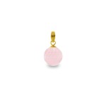 Χρυσό μενταγιόν με Rose Quartz - 318456RQ