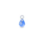 Χρυσό μενταγιόν με Blue Topaz και διαμάντια - 318469BT Χρυσό μενταγιόν με Blue Topaz και διαμάντια - 318469BT
