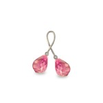 Χρυσό μενταγιόν με Pink Quartz και διαμάντια - 318470PQ