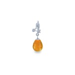 Χρυσό μενταγιόν με Citrine και διαμάντια - 318471C Χρυσό μενταγιόν με Citrine και διαμάντια - 318471C