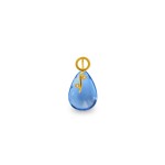 Χρυσό μενταγιόν με Blue Topaz και διαμάντια - 318481BT