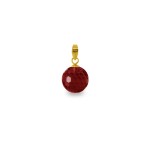 Χρυσό μενταγιόν με Garnet - 318456G