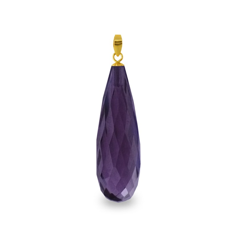 Χρυσό μενταγιόν με Amethyst - 318504A