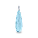 Χρυσό μενταγιόν με Aquamarine - 318504AQ