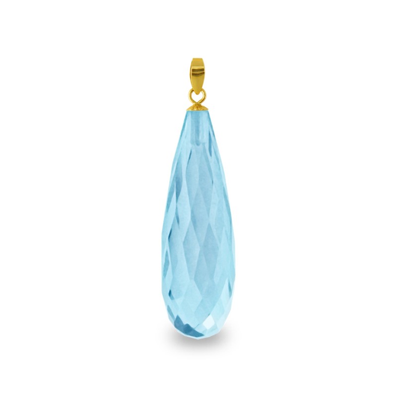 Χρυσό μενταγιόν με Aquamarine - 318504AQ